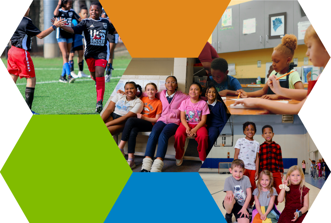 Boys & Girls Club members participating in sports, art, and group activities